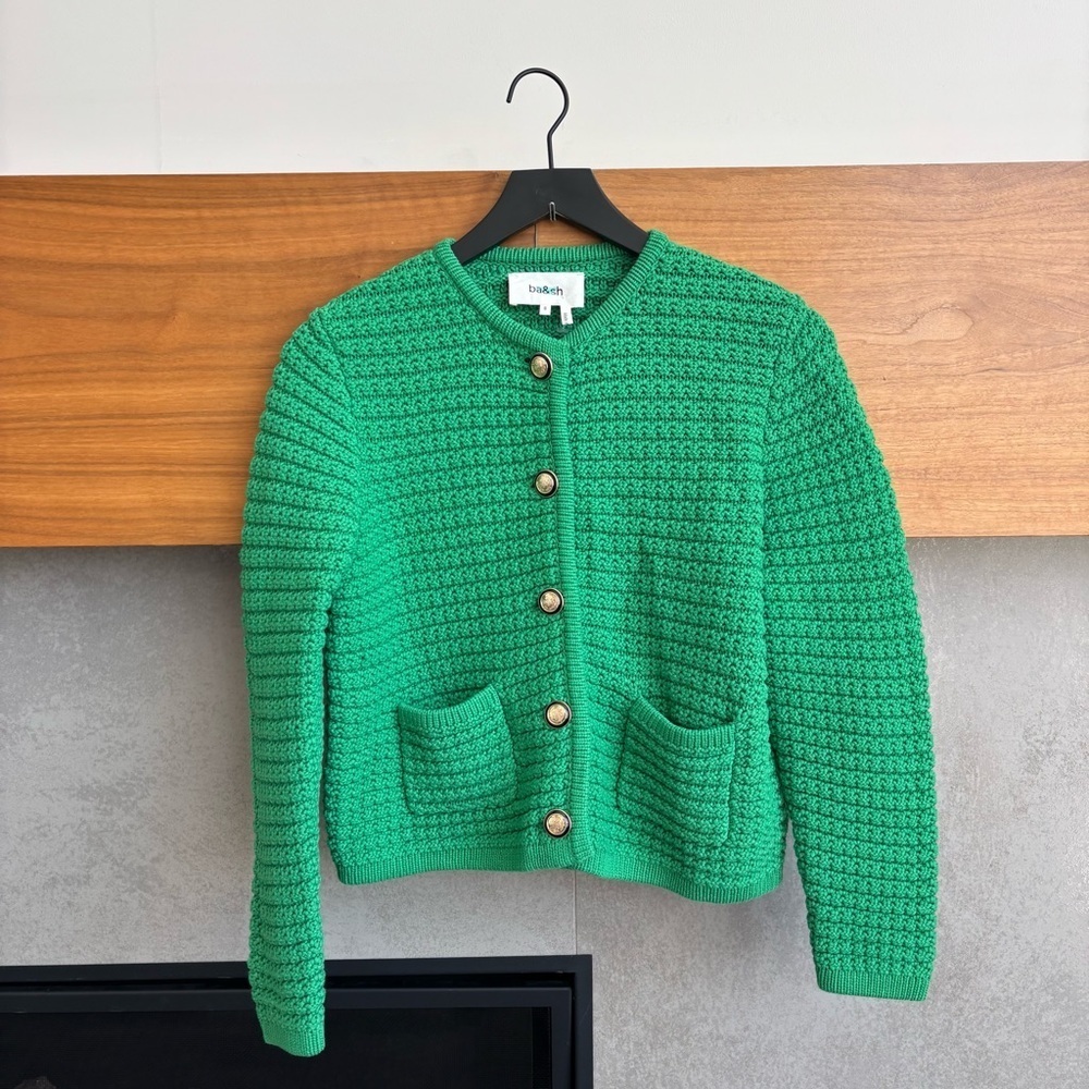 NWOT Ba&sh GASPARD Decorative Knit Long-Sleeve Cardigan, Size S - Picture 10 of 16